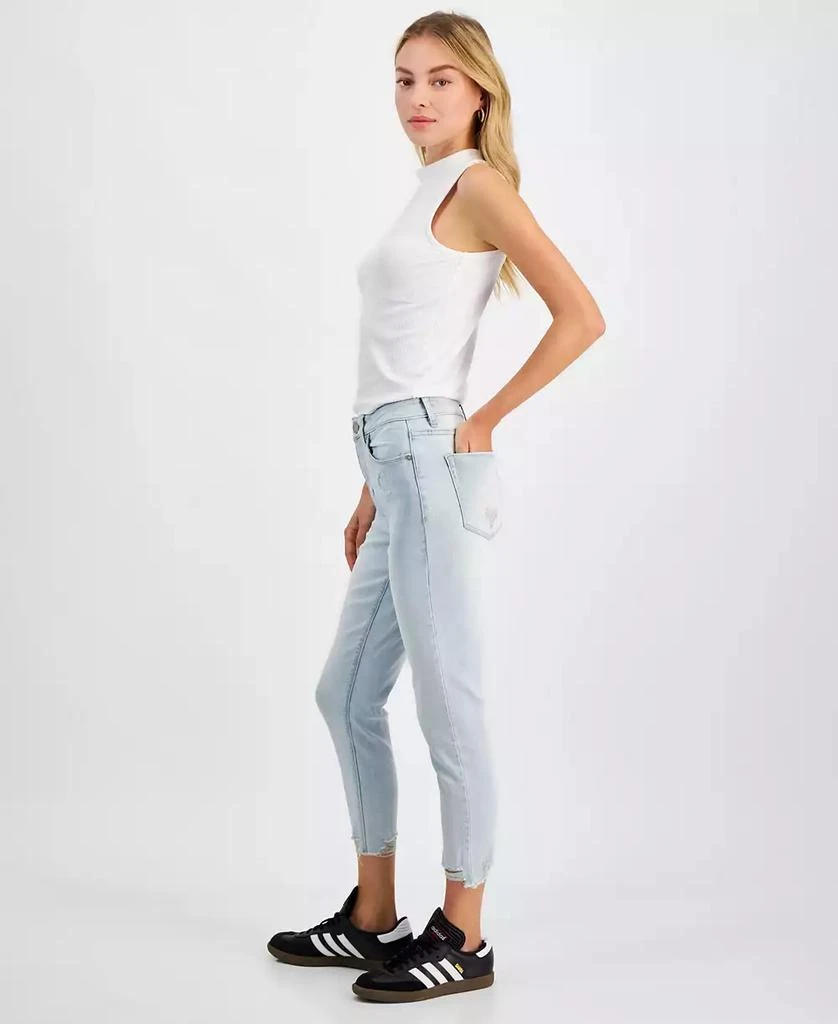 Indigo Rein Juniors' Curvy Cropped Mid-Rise Jeans 6