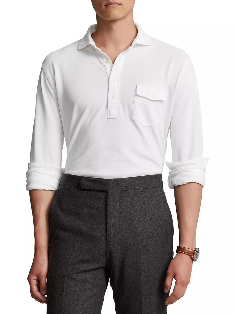 Ralph Lauren Mesh Long Sleeve Polo Shirt 3