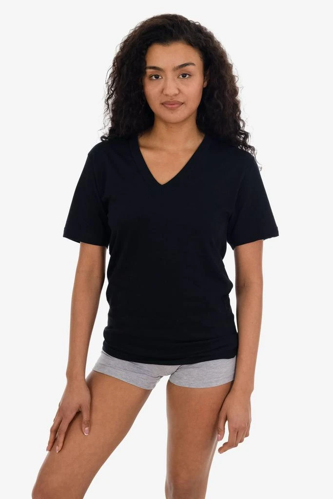 Los Angeles Apparel 24056 - Fine Jersey V-Neck T-Shirt 13