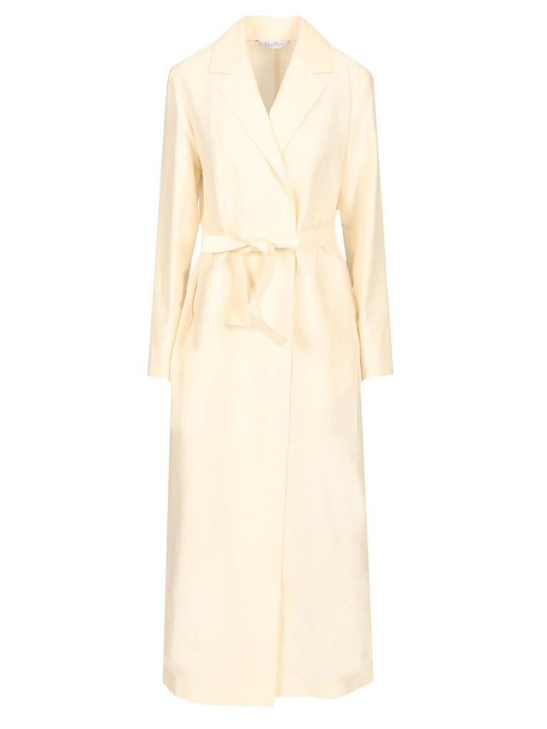 【送料&関税込】Max Mara Lilia Belted Long-sleeved Coat Max Mara Max Mara Lilia Belted Long-Sleeved Coat - Jackets