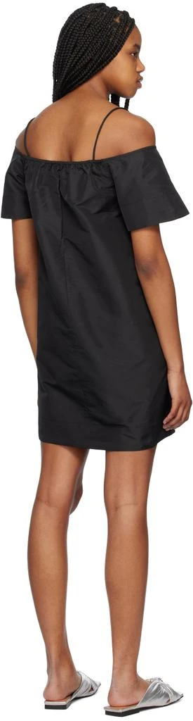 Ganni Black Straight Neck Minidress 3