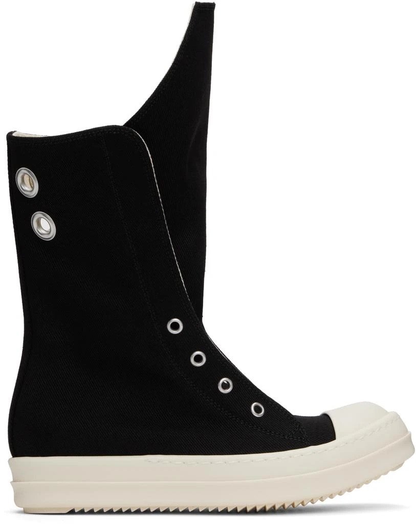 Rick Owens Black Hollywood Boot Sneaks Sneakers 1