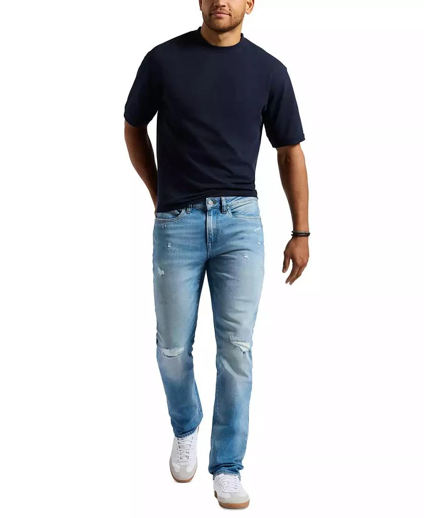 BUFFALO David Bitton Men's Straight Six Straight-Fit Distressed Jeans 1