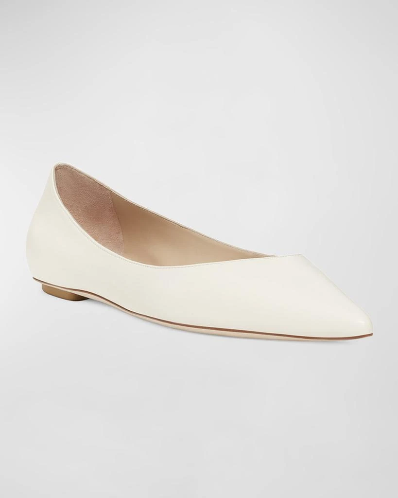 Stuart Weitzman Emilia Leather Ballerina Flats 2