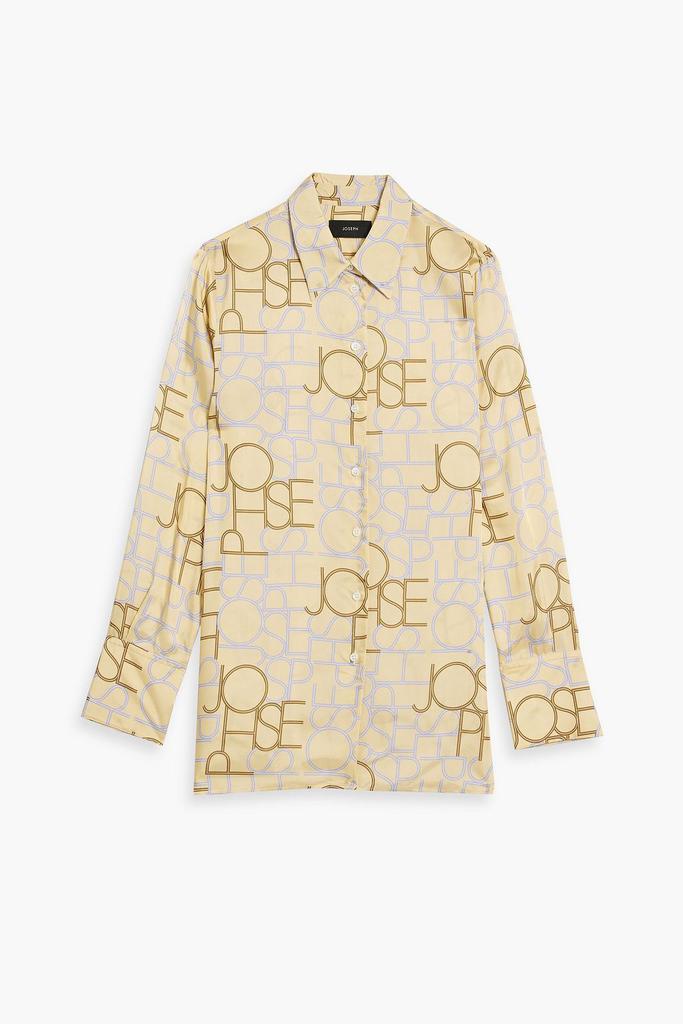 Joseph Beatrice logo-print satin-twill shirt