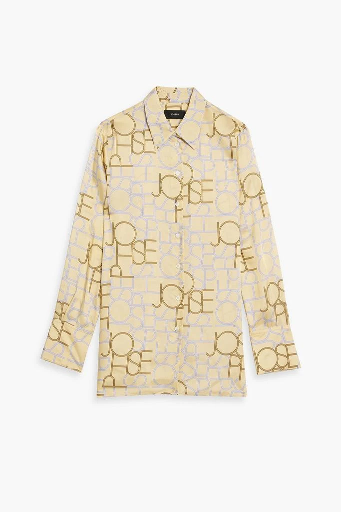 Joseph Beatrice logo-print satin-twill shirt 1