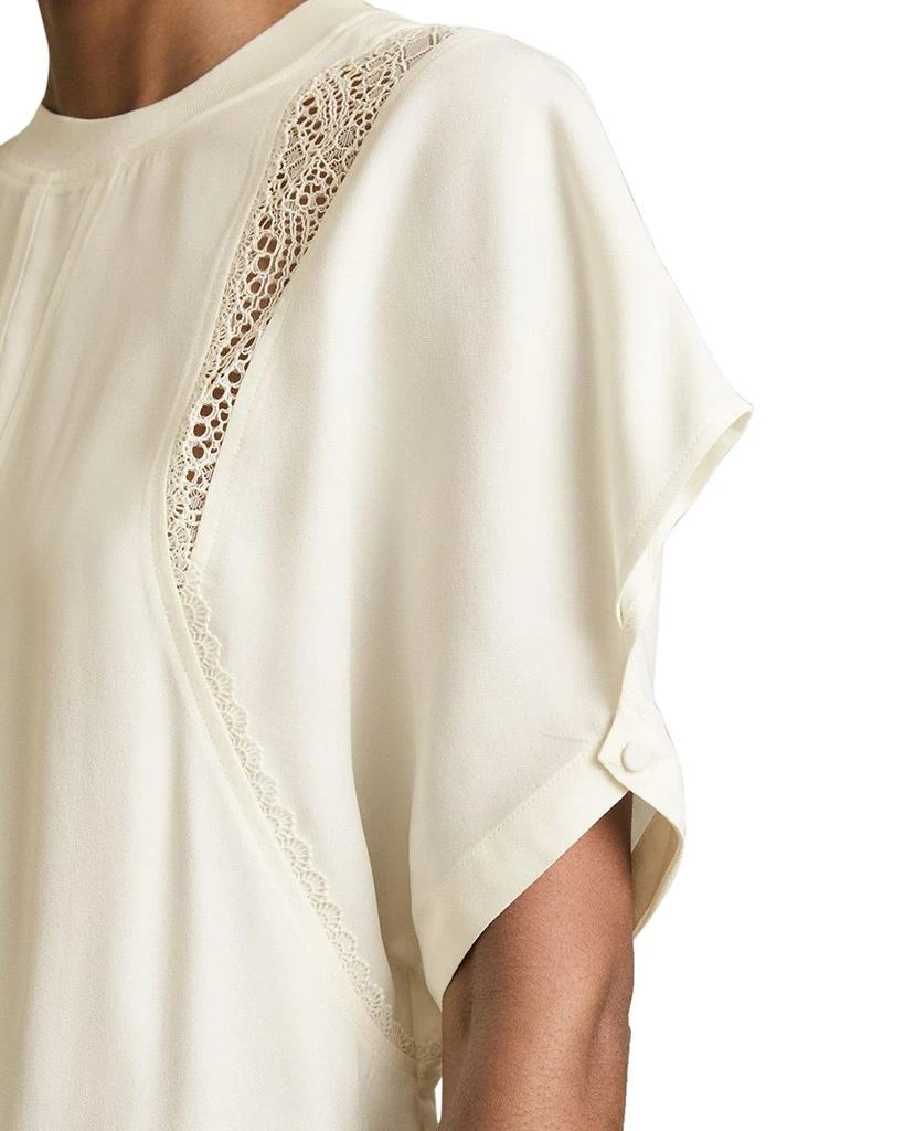 REISS Harlowe Lace Inset Tee 4