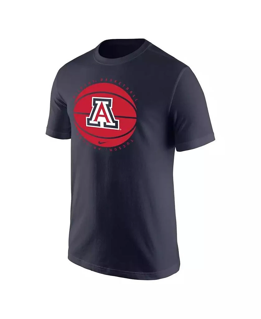 NIKE Men's Navy Arizona Wildcats Basketball Logo T-shirt 2