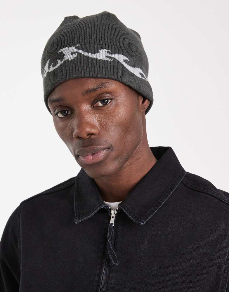 opticalstar os skull cap gray optical star Skullcap No.002 グレー