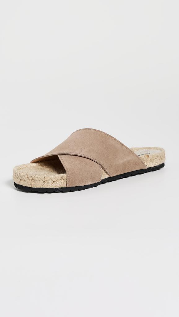 Manebi Crossed Band Espadrille Sandals