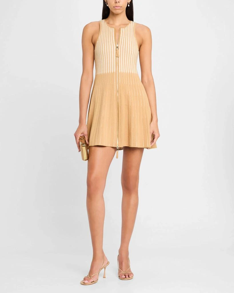 Toccin Lex Zip-Front Sleeveless Dress 4