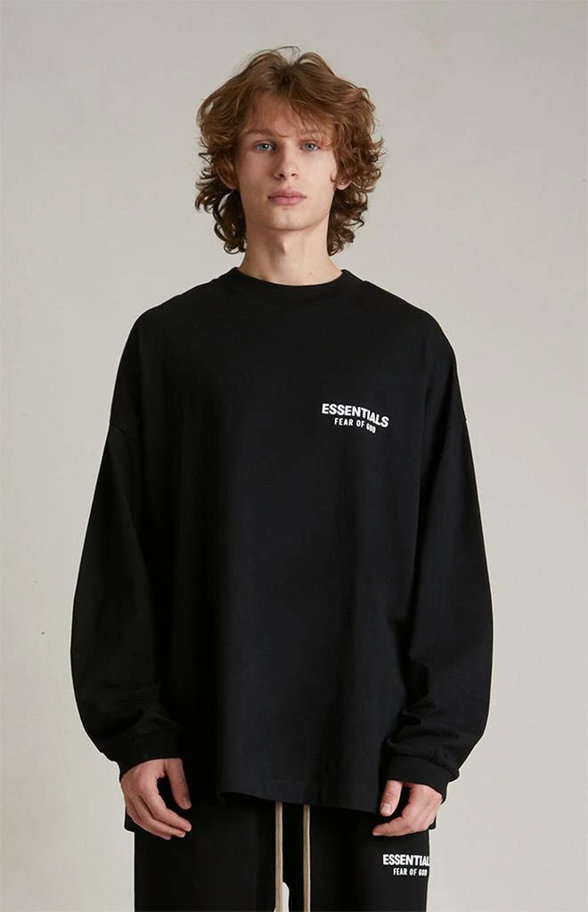 Essentials Black Long Sleeve T-Shirt 2