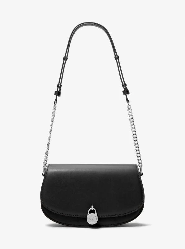 Michael Kors Mila Medium Leather Messenger Bag