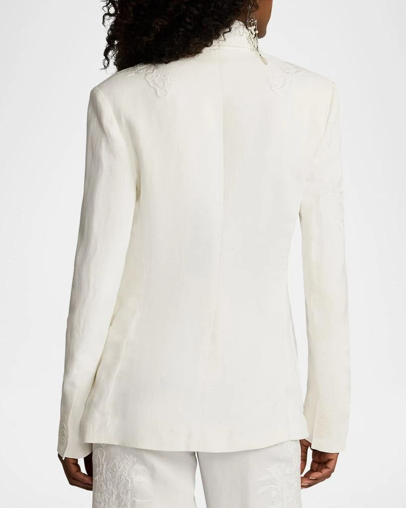 Ralph Lauren Collen Embroidered Double-Breasted Jacket 3