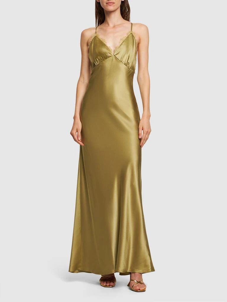 REFORMATION Maysen Silk Long Dress 1