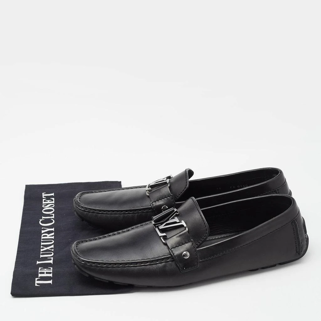 Louis Vuitton Louis Vuitton Black Leather Monte Carlo Loafers Size 44 9