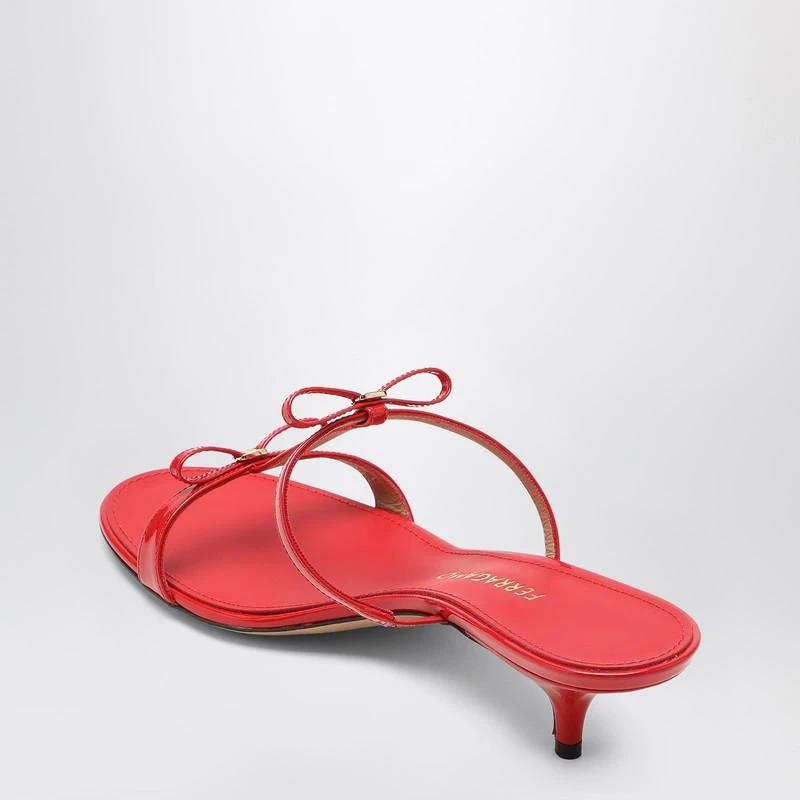 Salvatore Ferragamo Flame red Mini Bow sandals 4