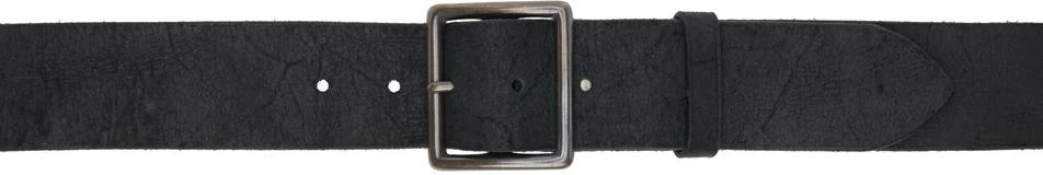 RRL Black Distressed Leather Belt 1