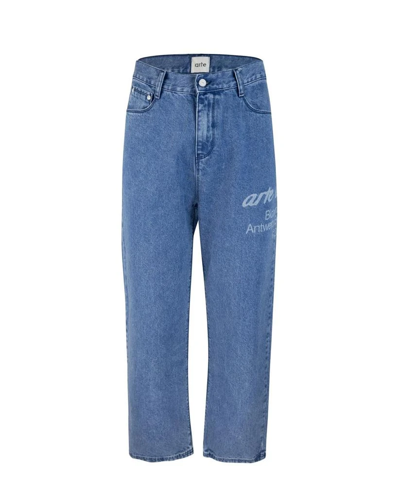 Arte Antwerp Arte Antwerp Logo-Printed Straight-Leg Jeans 1