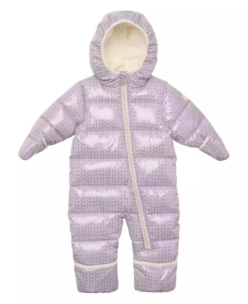 Michael Kors Baby Girls Heavy Weight Front Zip Metallic Pram 1