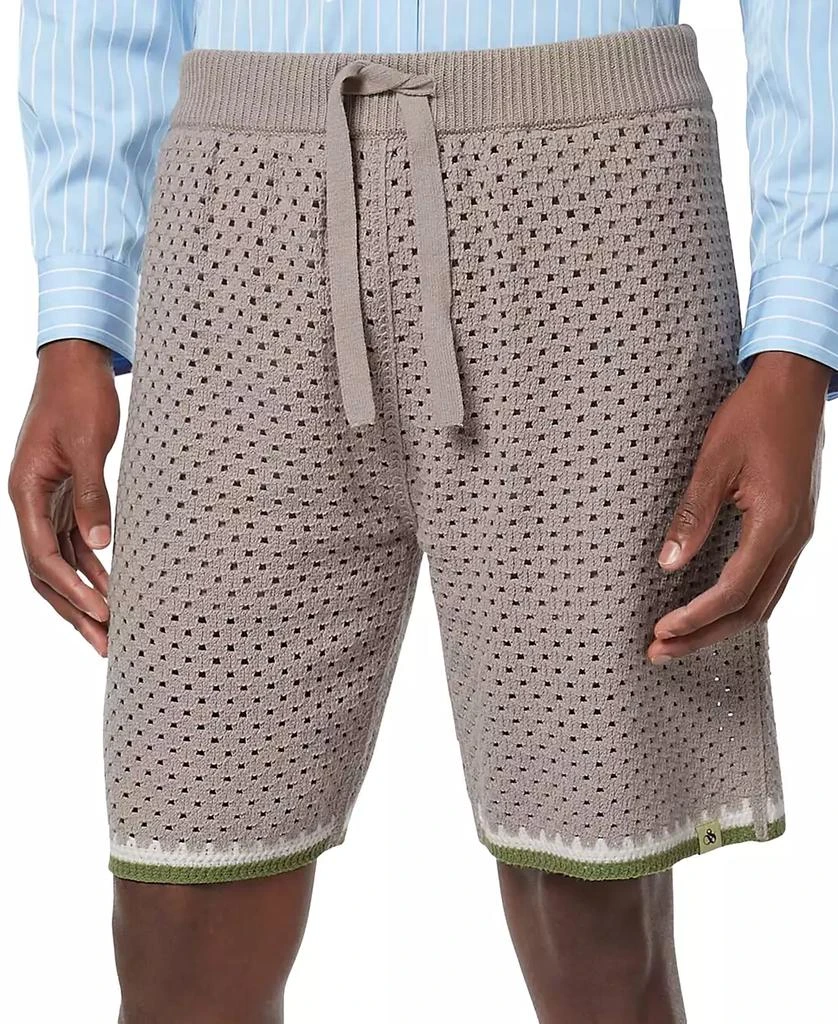 Scotch & Soda Men's Relaxed-Fit Knit Crocheted Shorts 1