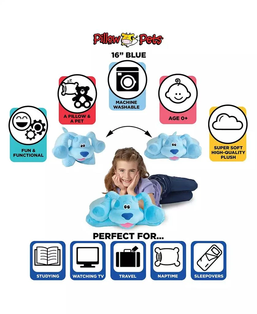 Pillow Pets Nickelodeon Blues Clues Stuffed Animal Plush Toy 3