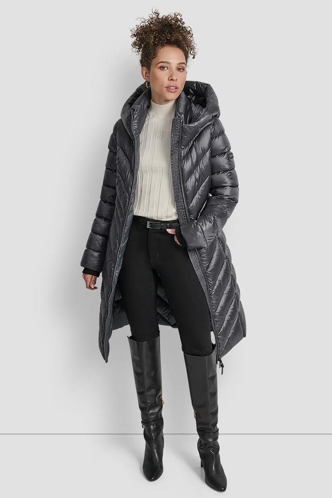 DKNY FULL LENGTH HOODED PUFFER - Coats - Free Shipping - BeyondStyle