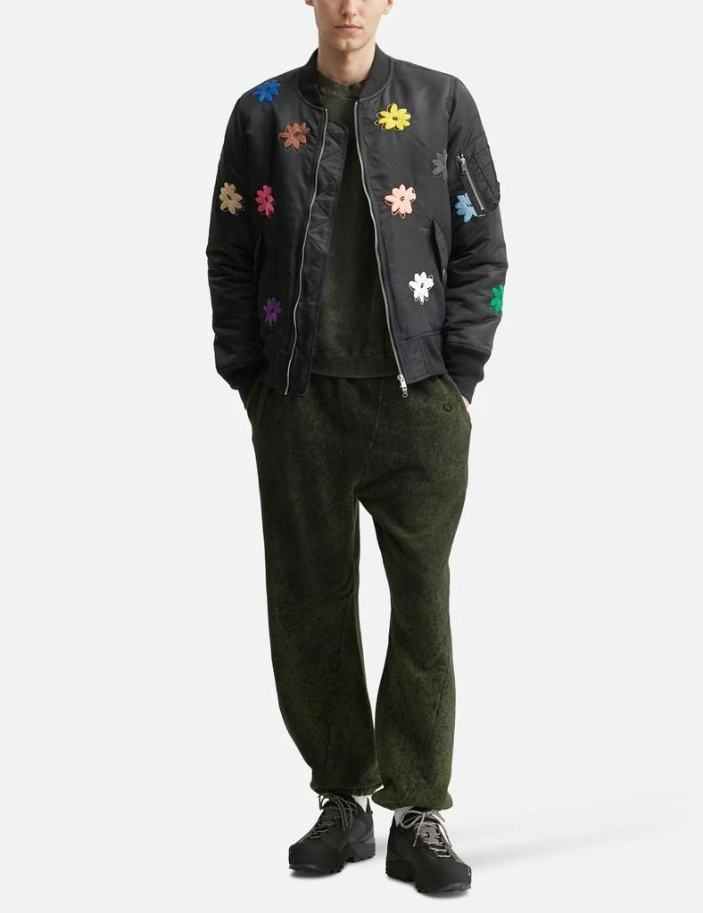 NÒMARHYTHM TEXTILE Flower Embroidery Flight Jacket 5