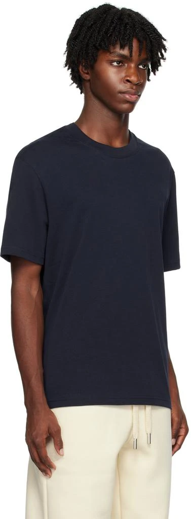 AMI Paris Navy Fade Out T-Shirt 2