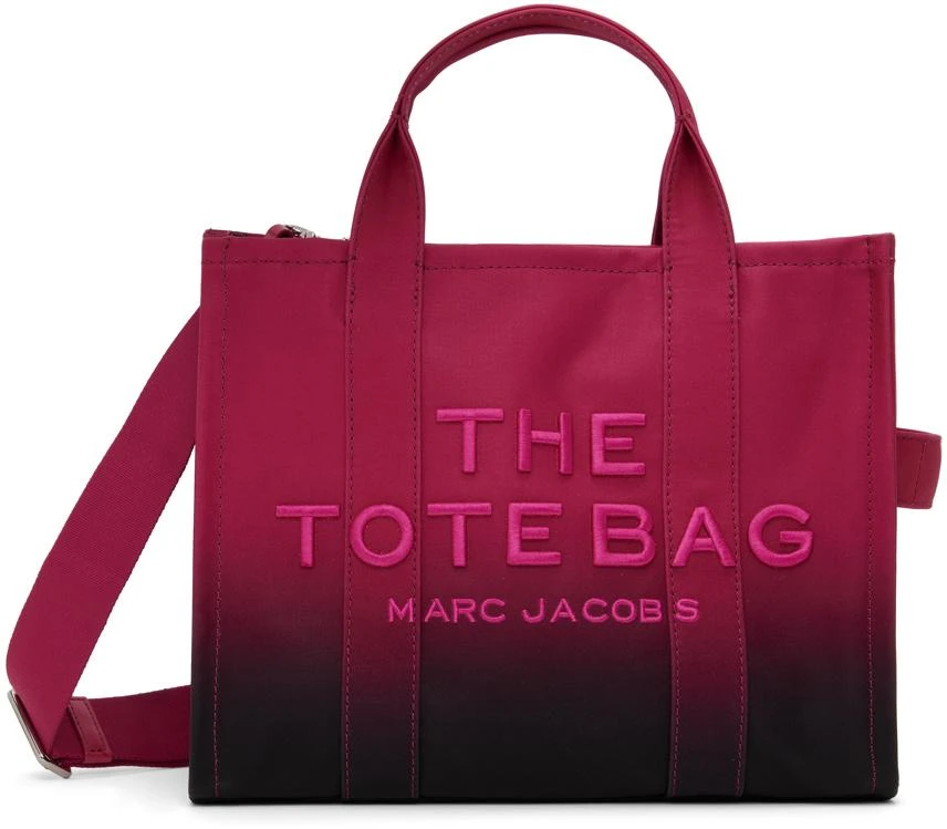 Marc Jacobs Pink & Black 'The Ombré Coated Canvas Medium' Tote 1