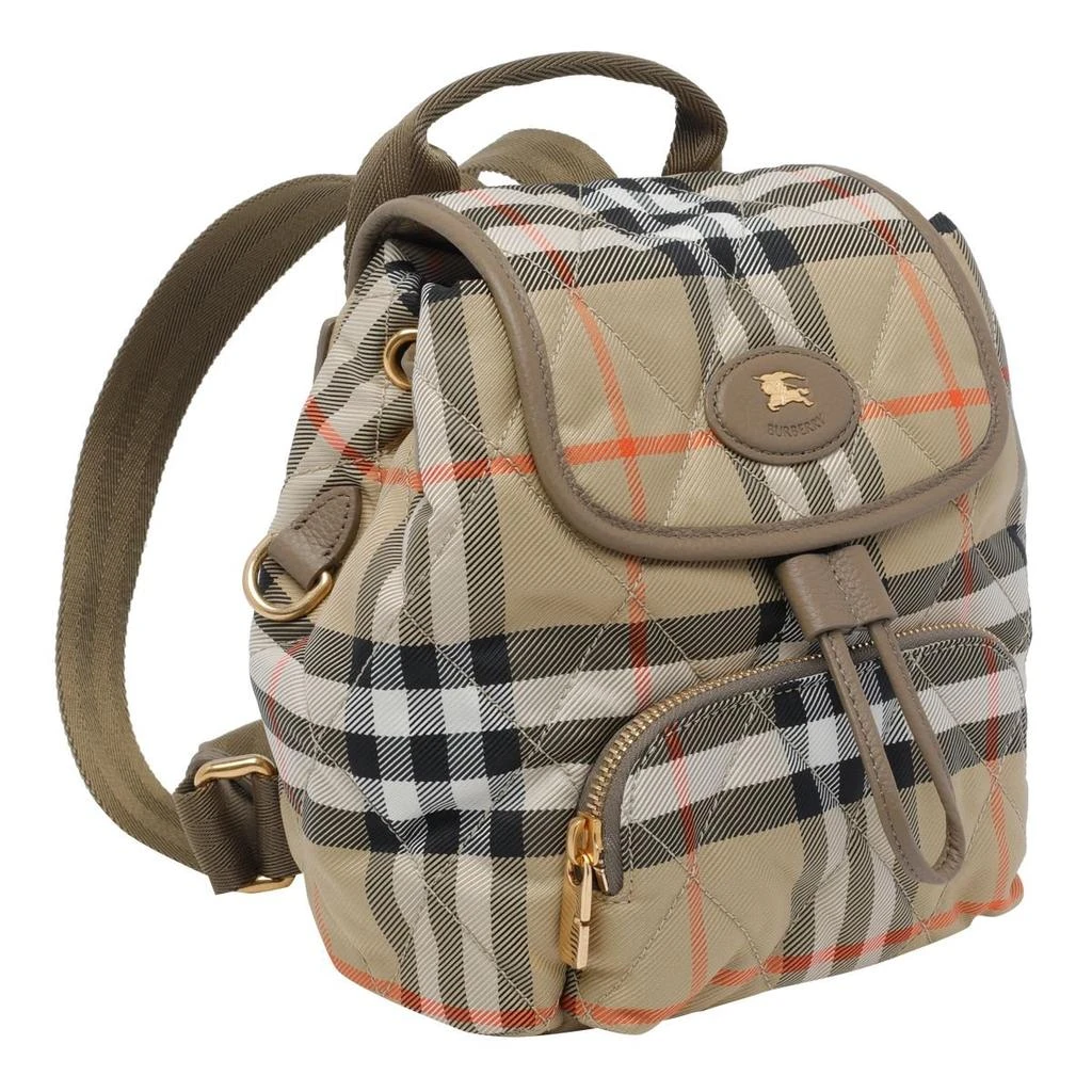Burberry Burberry Logo Patch Checked Quilted Backpack 3