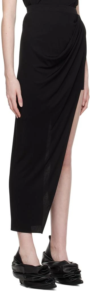 Helmut Lang Black Asymmetric Maxi Skirt 2