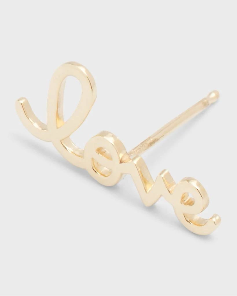 Sydney Evan 14k Love Script Earring, Single 3
