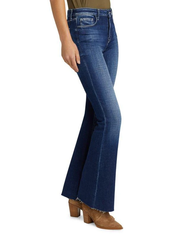 L'Agence Sera Sneaker High Rise Flared Jeans 3