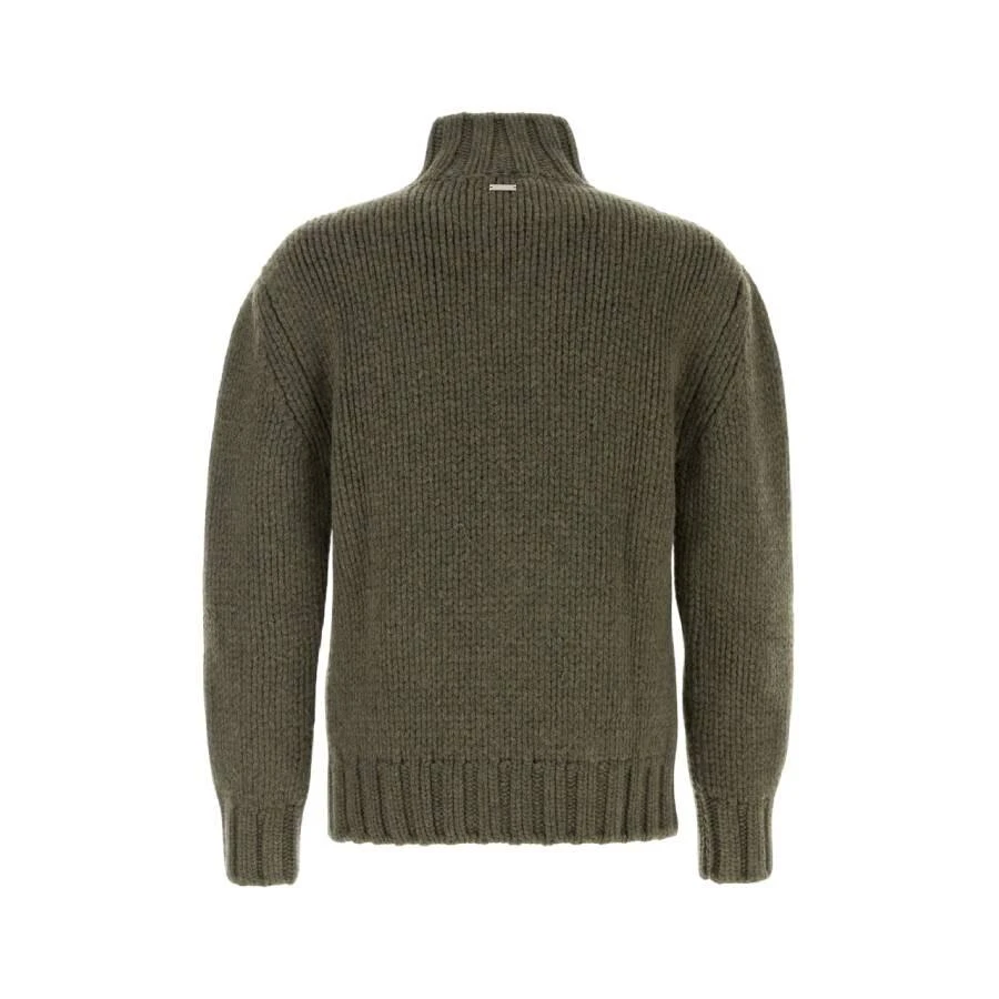 Salvatore Ferragamo High Neck Long Sleeve Cardigan 2