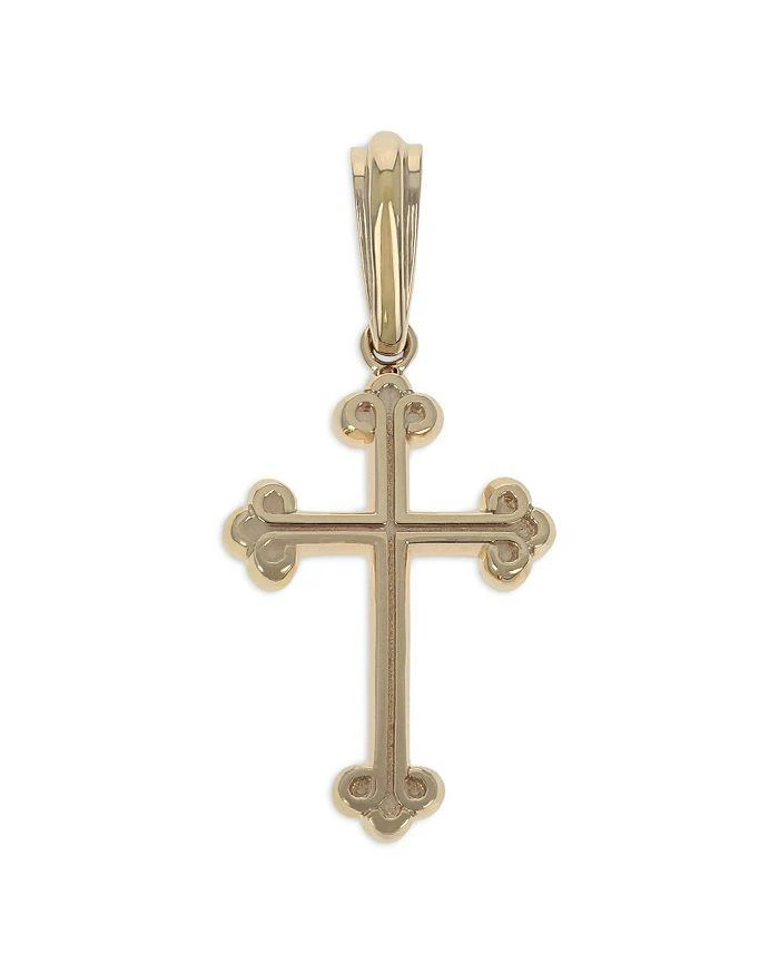 King Baby Traditional Cross Pendant in 10K Yellow Gold