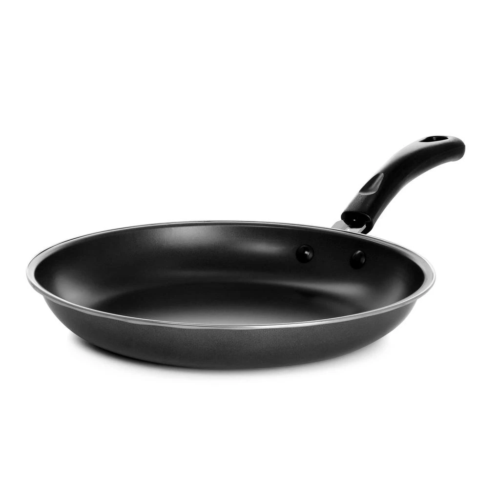Gibson Everyday Highberry 2 Piece 12in and 10in Frying Pan Set in Metallic Grey 4