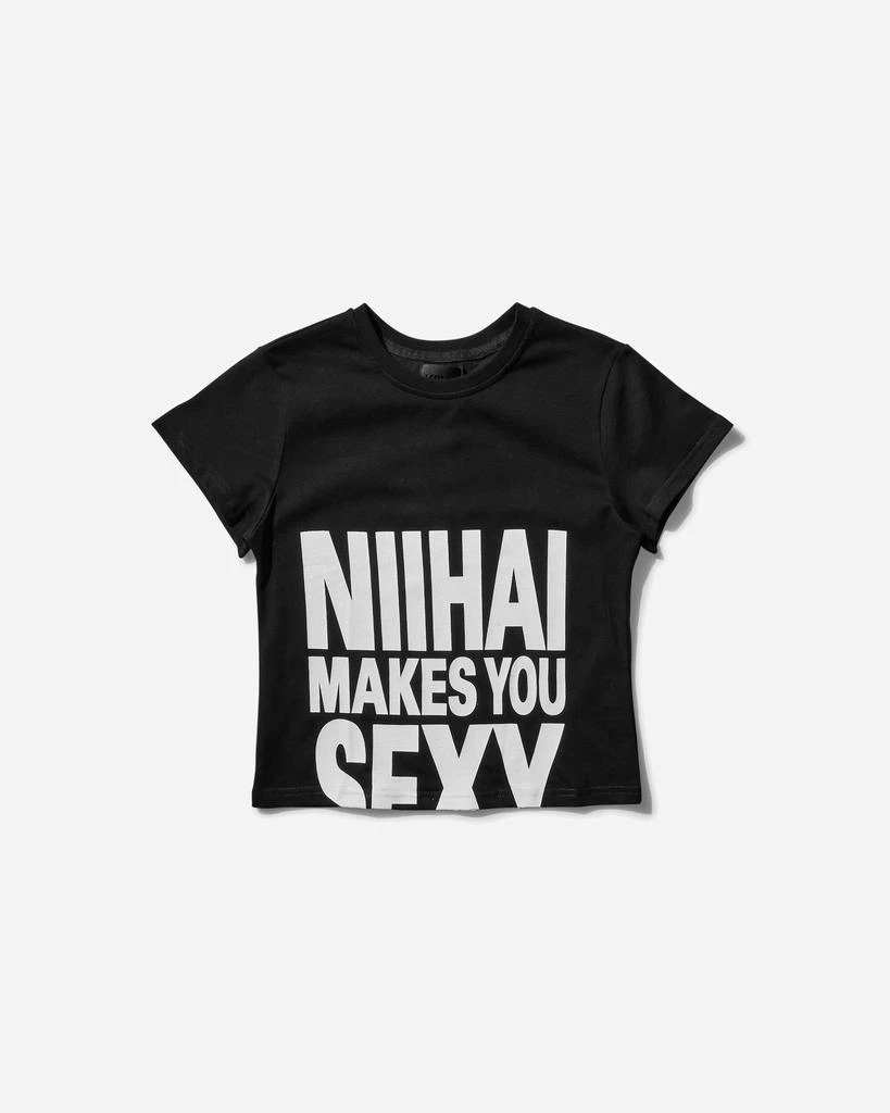 Nii Hai Women's Sexy Baby Tee Black 1