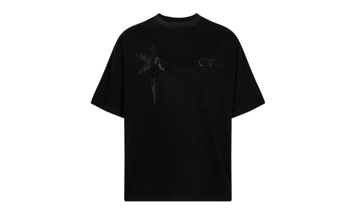 Unknown UK Unknown UK Black on Black Star Logo Tee 1