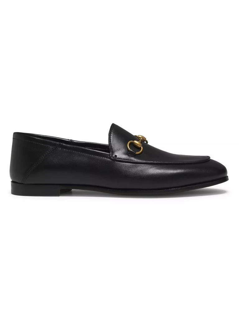 Gucci Brixton Leather Horsebit Loafers 1