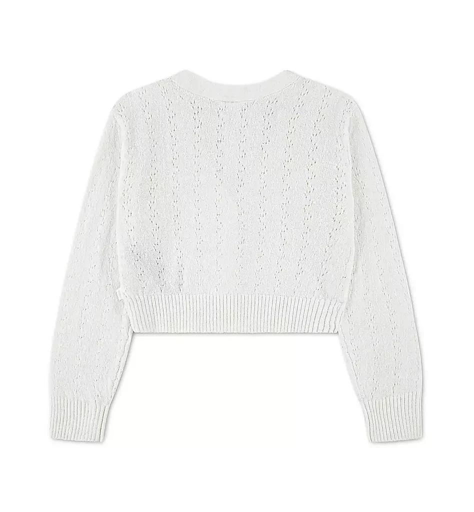 abercrombie kids Girls
 Pointelle V-Neck Cardigan 2
