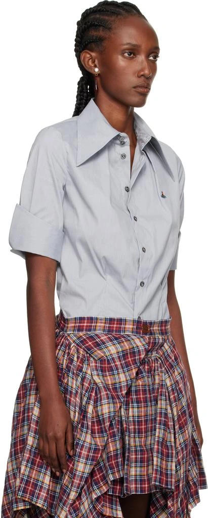 Vivienne Westwood Gray Short Sleeve Violin Shirt 2