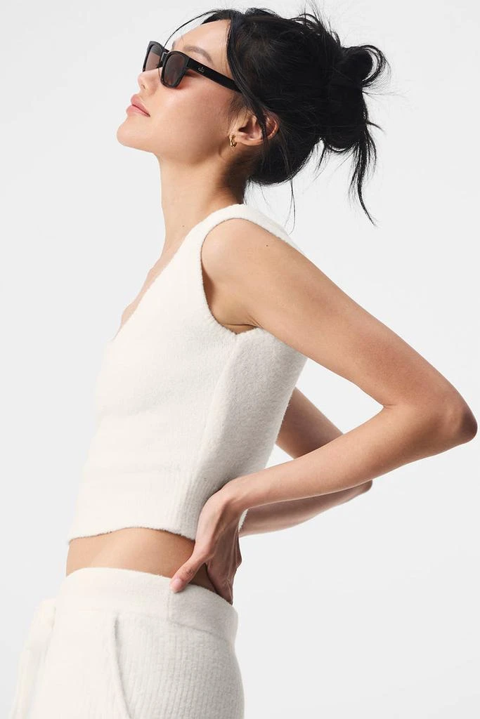 Alo Snuggle Up Sweater Short Sleeve - Black 2