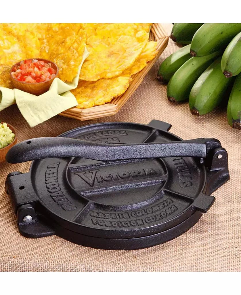 Victoria Cast Iron Tortilla Press 6.5 IN Seasoned 5