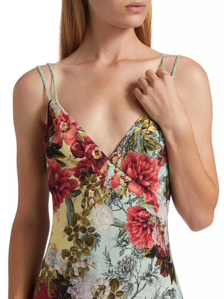 Alice + Olivia Kiro Crepe V-Neck Slipdress 6