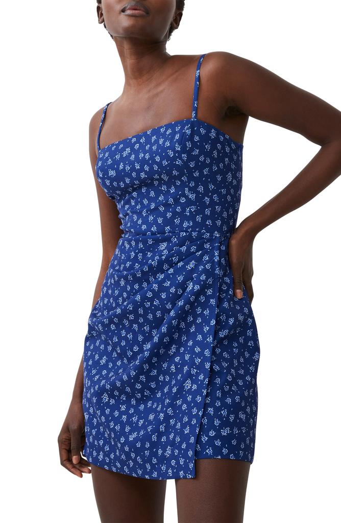 French Connection Aura Whisper Floral Faux Wrap Sundress