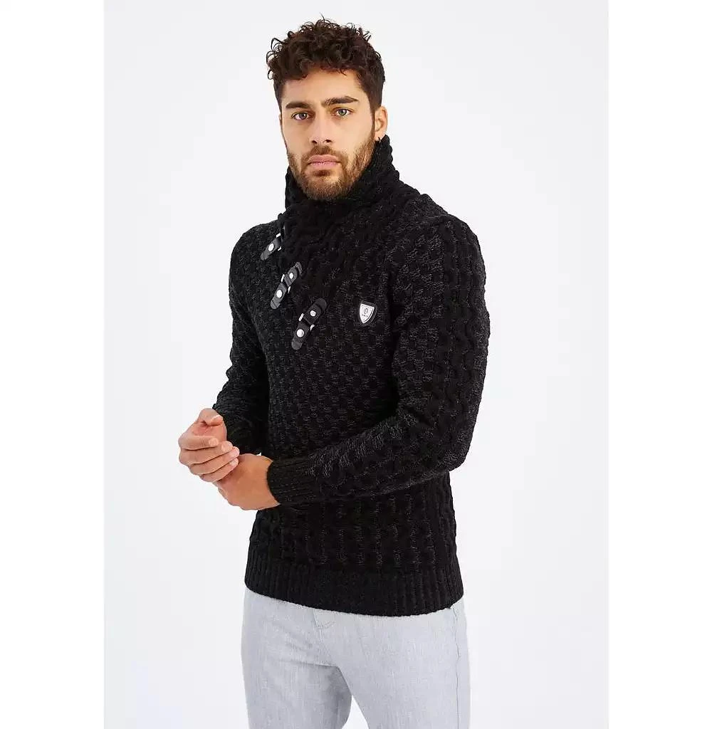 Leif Nelson Men's Chunky Knit Pullover Sweater 2