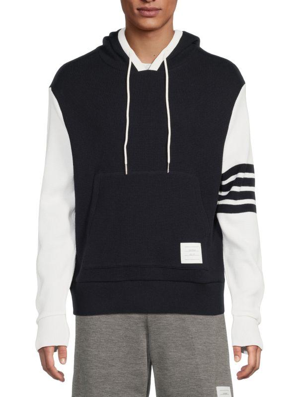 【送料&関税込】Thom Browne Colour-block Drawstring Hoodie Thom Browne Thom Browne Colour-Block Drawstring Hoodie Multi