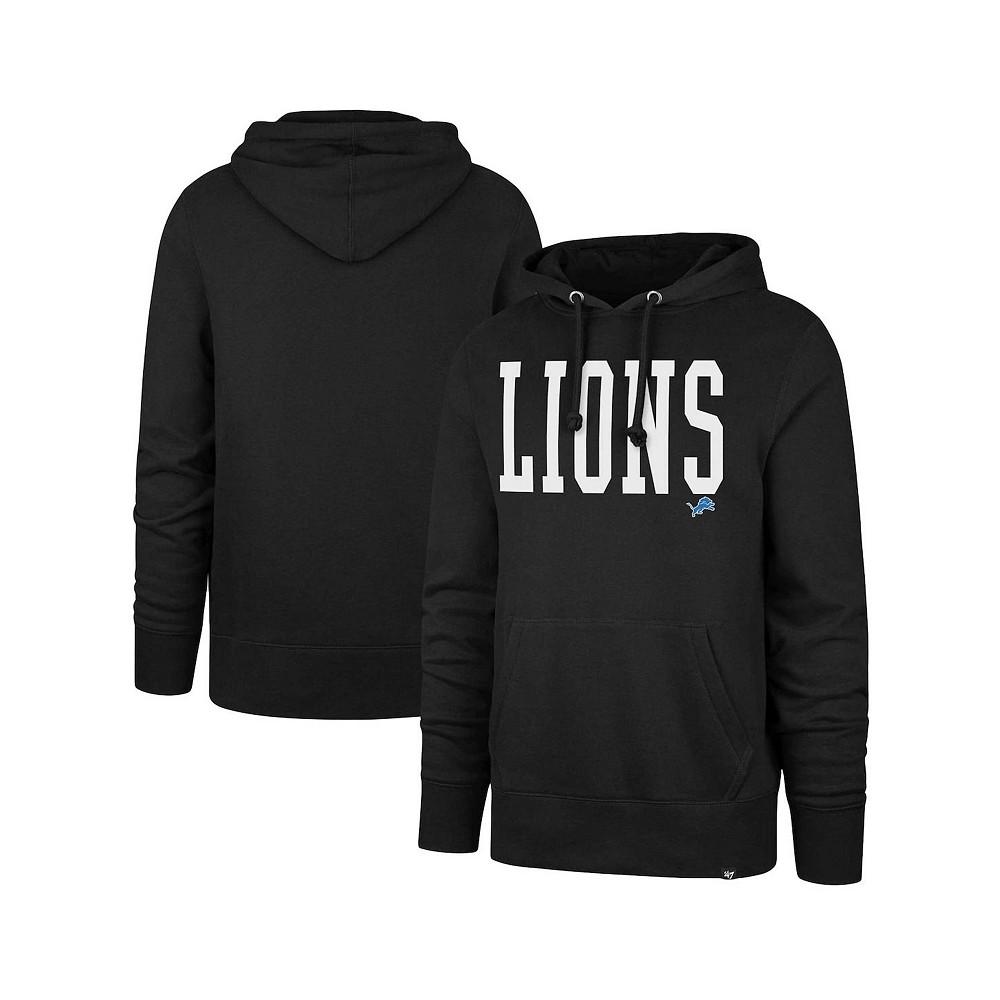 '47 Brand Men's Black Detroit Lions Dime Headline Pullover Hoodie