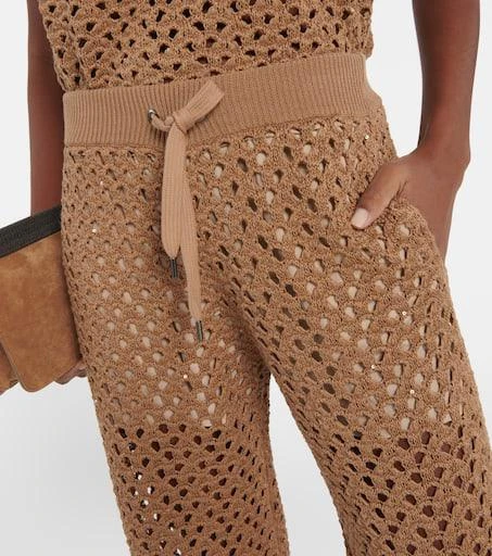 Brunello Cucinelli Cotton, linen and silk sweatpants 4